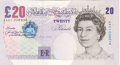 New British Stock 20 Pounds, from 1999